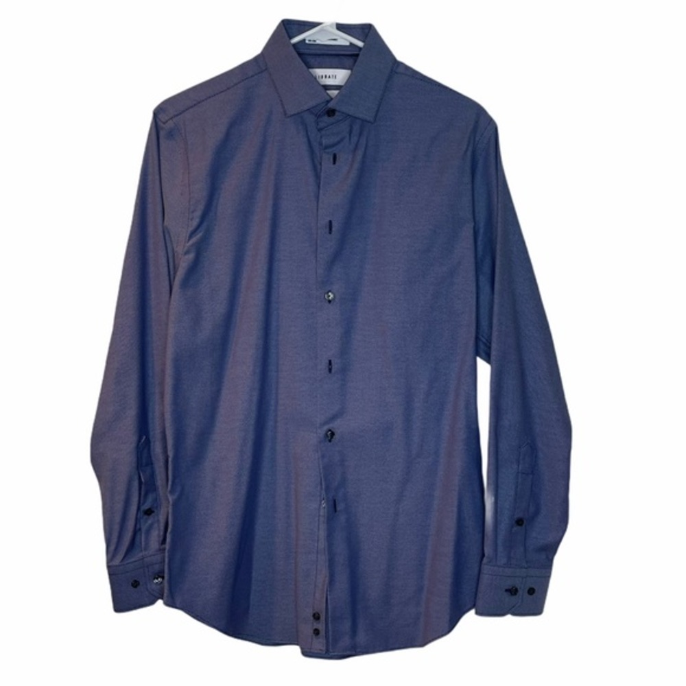 Men’s Calibrate Dress Shirt Trim Fit Blue 15 32-33